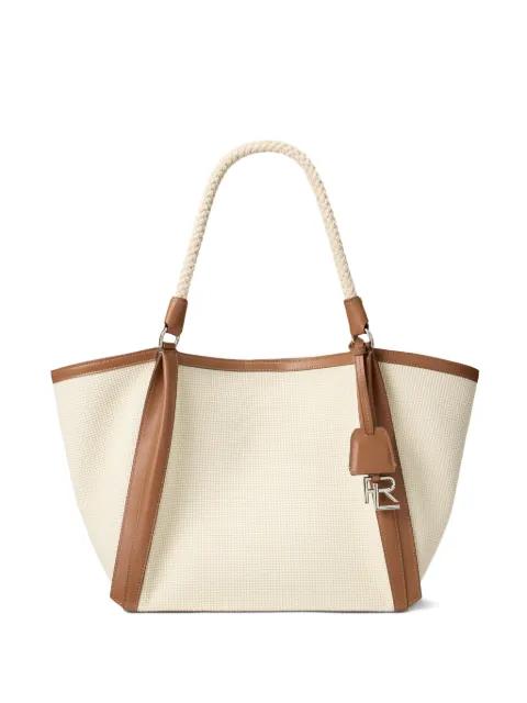 woven keybell rope-handle tote bag by RALPH LAUREN