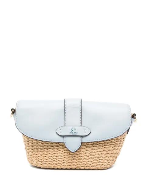 woven leather tote bag by RALPH LAUREN