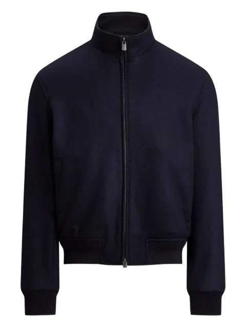 zipped bomber jacket by RALPH LAUREN