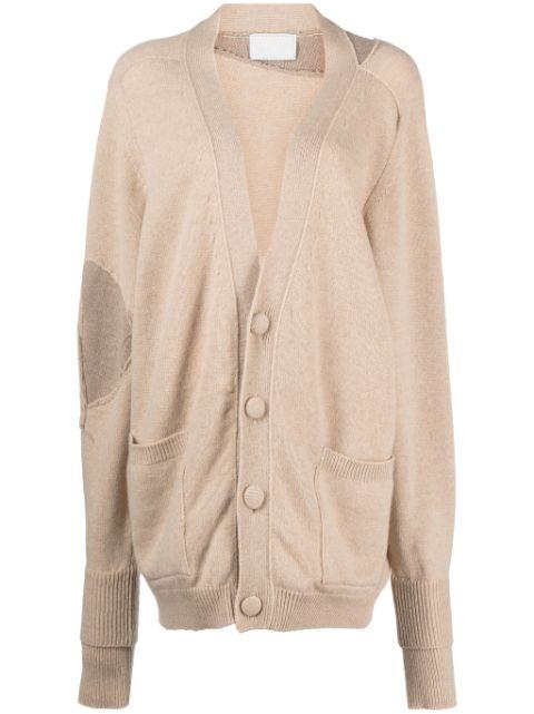 panelled-design cashmere-blend cardigan by RAMAEL