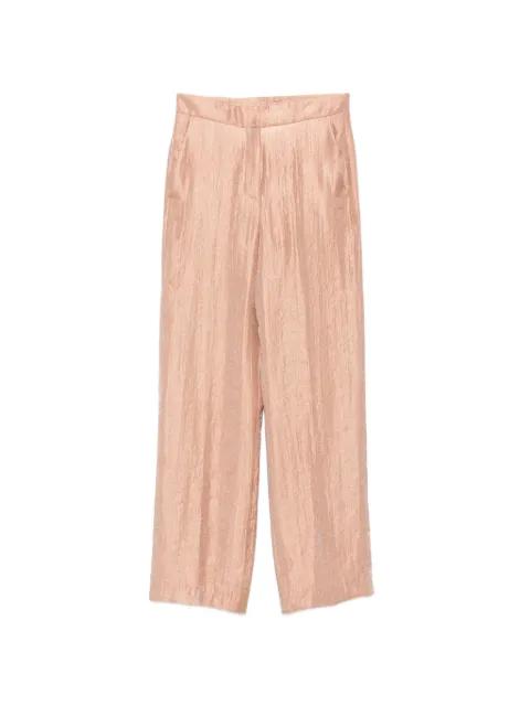 crinkled-effect wide-leg trousers by RAME