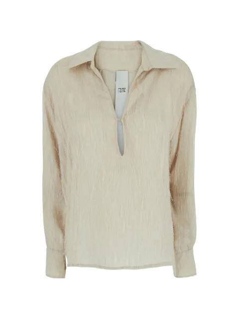 frayed blouse by RAME