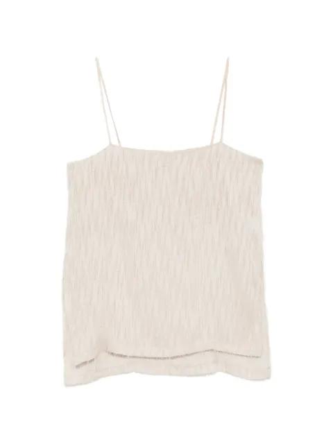 frayed spaghetti-strap top by RAME