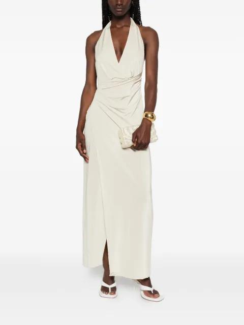 ruched-detail maxi dress by RAME