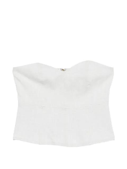sweetheart-neck strapless top by RAME