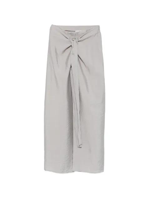 tie-detail midi skirt by RAME