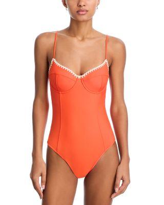 Addisyn Crochet Trim One Piece Swimsuit by RAMY BROOK