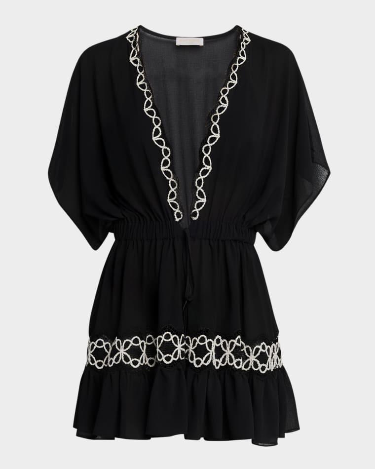 Alisa Embroidered Mini Coverup Dress by RAMY BROOK