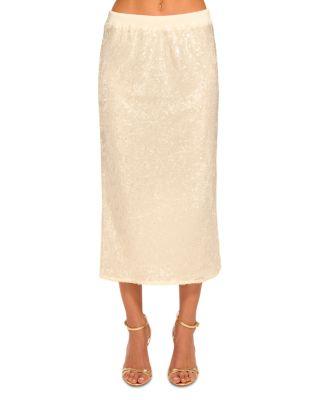 Annita Sequined Midi Skirt by RAMY BROOK