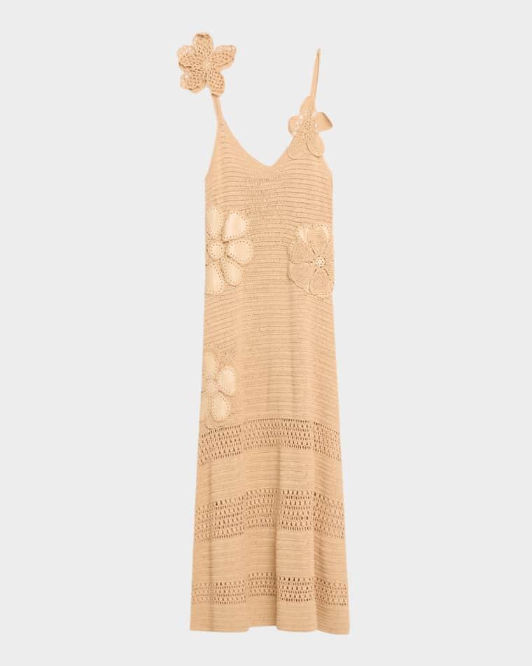 Camille Floral Crochet Midi Dress by RAMY BROOK