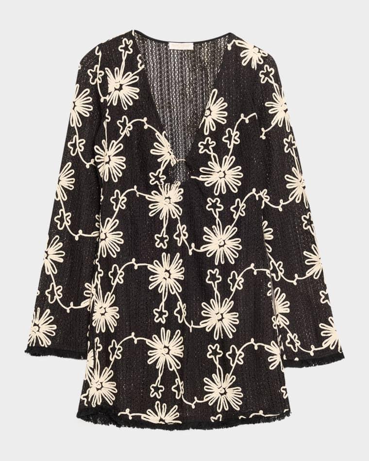 Cassie Floral Mini Dress Coverup by RAMY BROOK