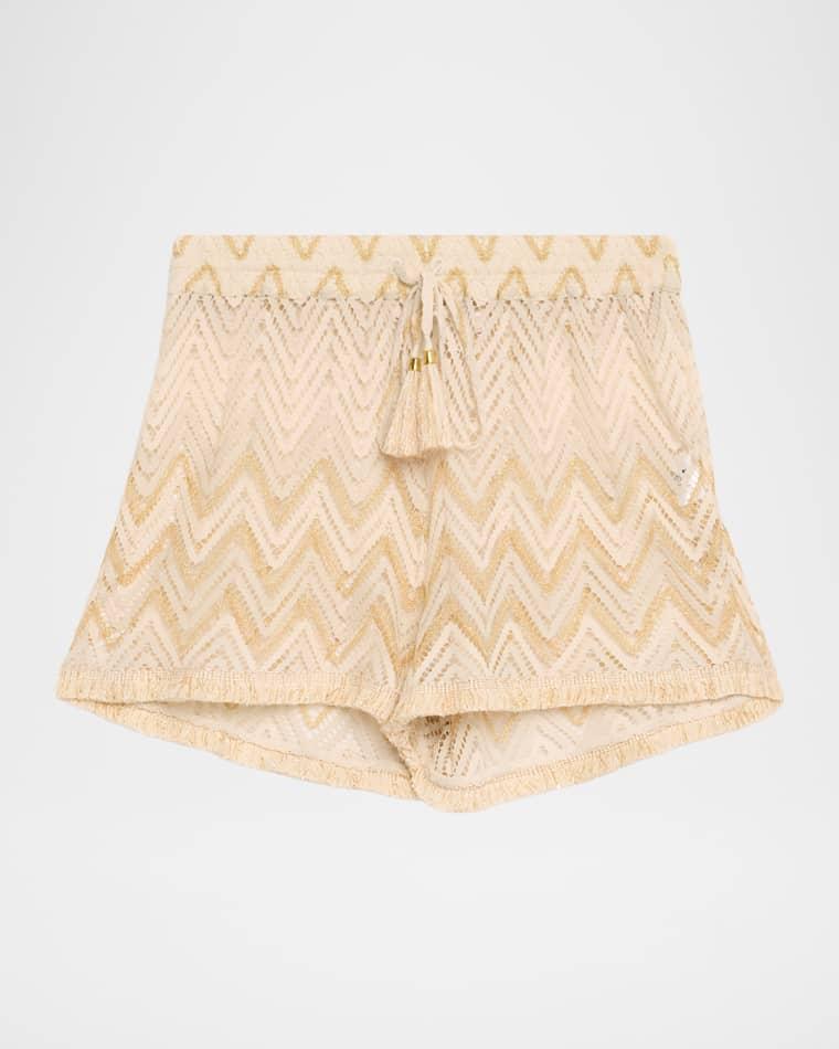 Chevron Duke Coverup Shorts by RAMY BROOK