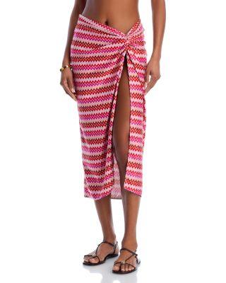 Chevron Xana Cover-Up Skirt by RAMY BROOK