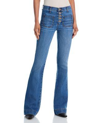 Cindy Bootcut Jeans in Medium Wash by RAMY BROOK
