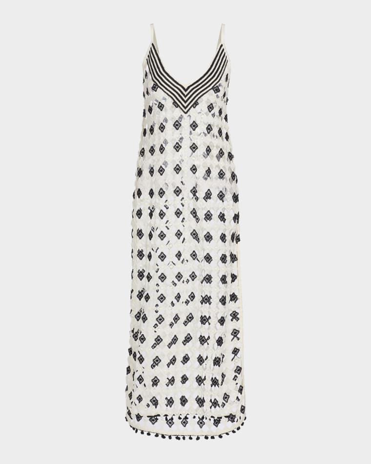 Cleo Patterned Sheer Cover-Up Maxi-Dress by RAMY BROOK