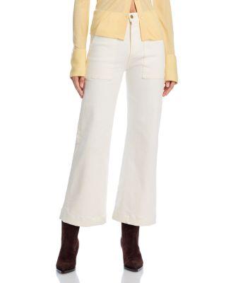 Clifford Cropped Ankle Jeans in White by RAMY BROOK