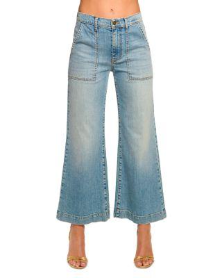 Clifford Cropped Jeans in Light Wash by RAMY BROOK