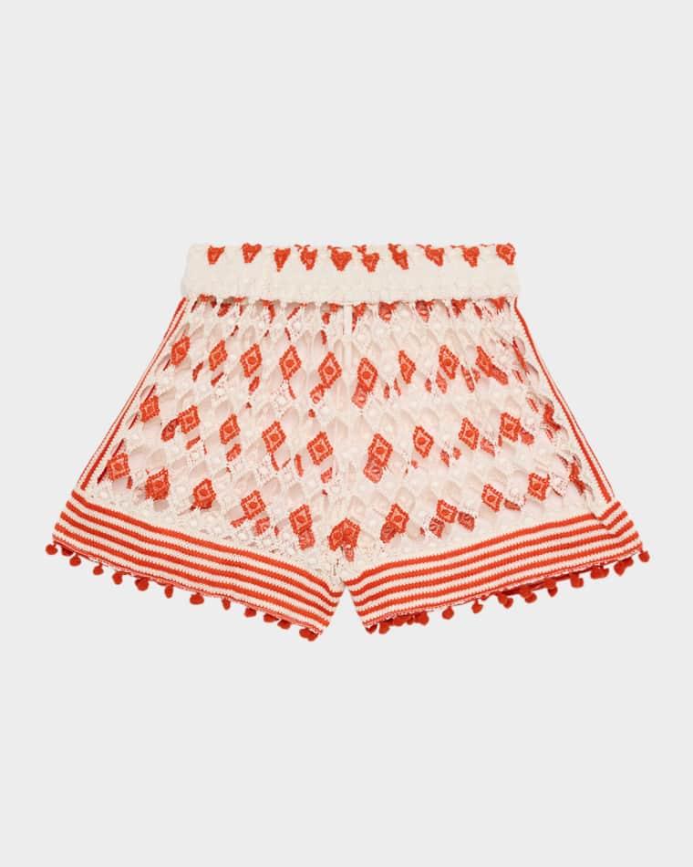 Cordelia Crochet Coverup Mini Shorts by RAMY BROOK