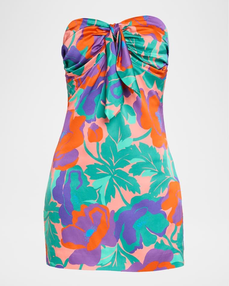 Dahlia Orion Strapless Floral-Print Mini Dress by RAMY BROOK