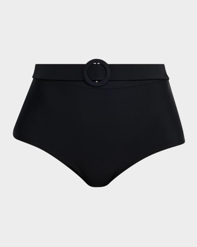 Danica Belted High-Waist Bikini Bottoms by RAMY BROOK
