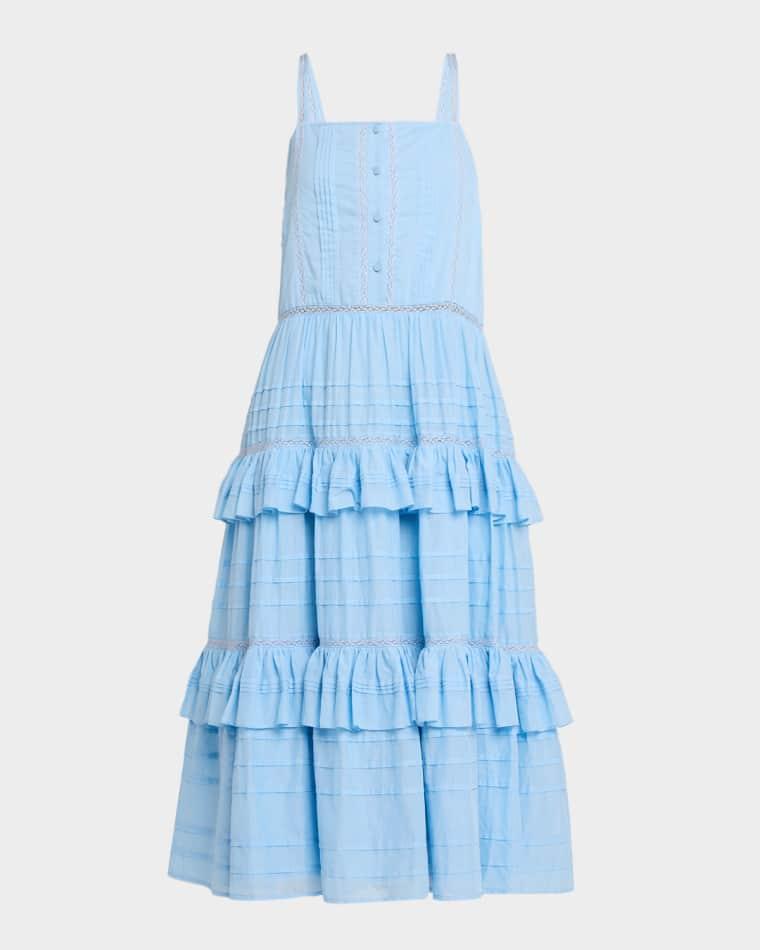 Daria Embroidered Voile Midi Dress by RAMY BROOK
