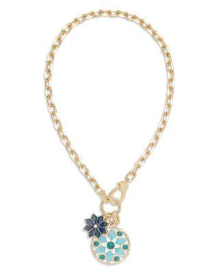 Deepika Mixed Stone Flower Pendant Necklace by RAMY BROOK