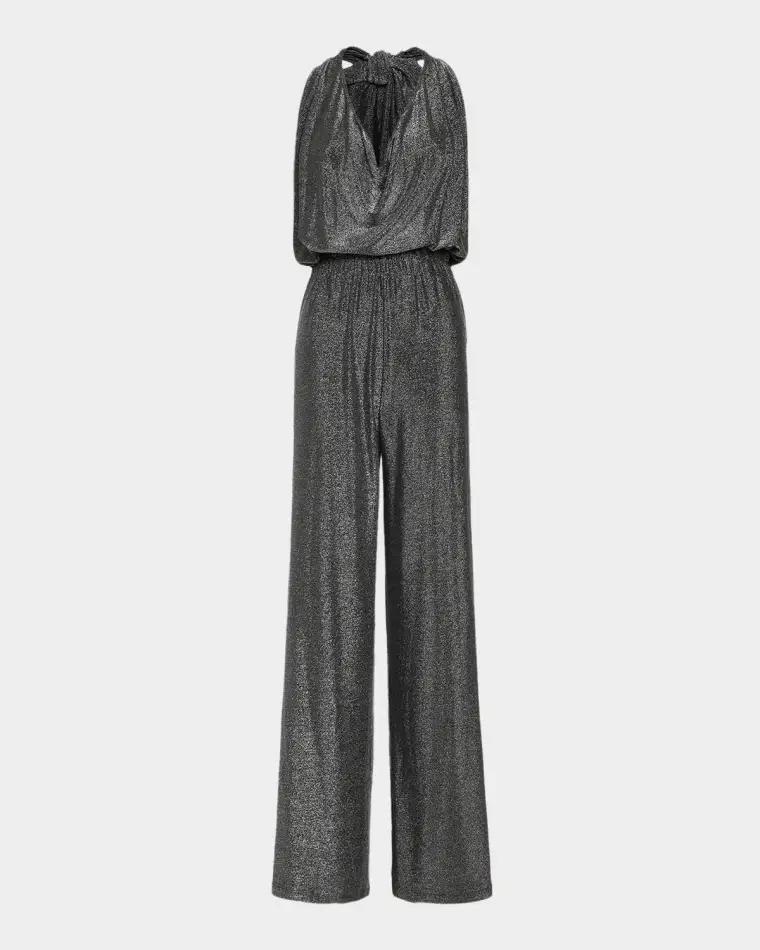 Ginger Halter Cowl-Neck Jumpsuit by RAMY BROOK