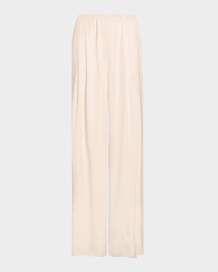 Jolie Crepe Side-Slit Pants by RAMY BROOK