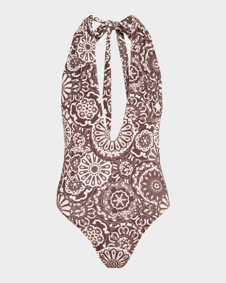 Kaleidoscope Lorela Halter One-Piece Swimsuit by RAMY BROOK