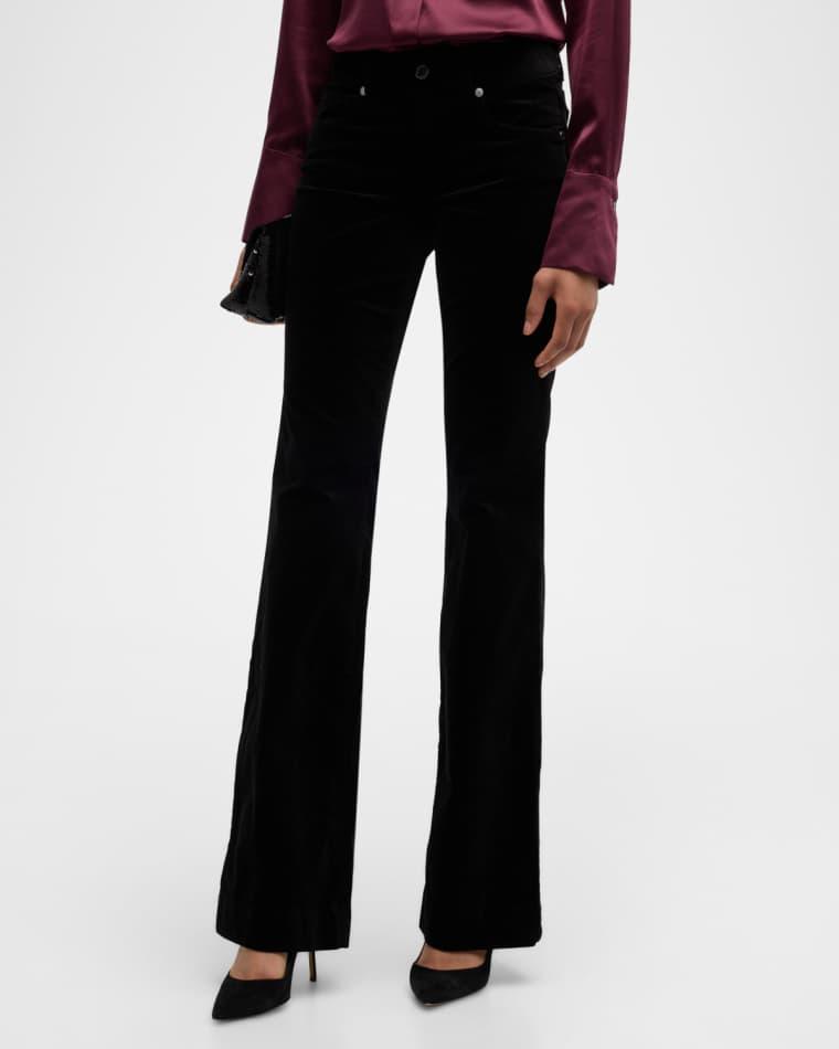 Kyle Velvet Flare Trousers by RAMY BROOK