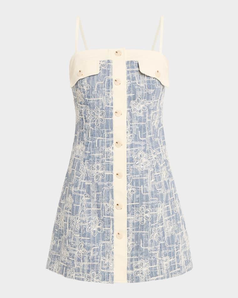 Luise Floral Embroidered Mini Dress by RAMY BROOK