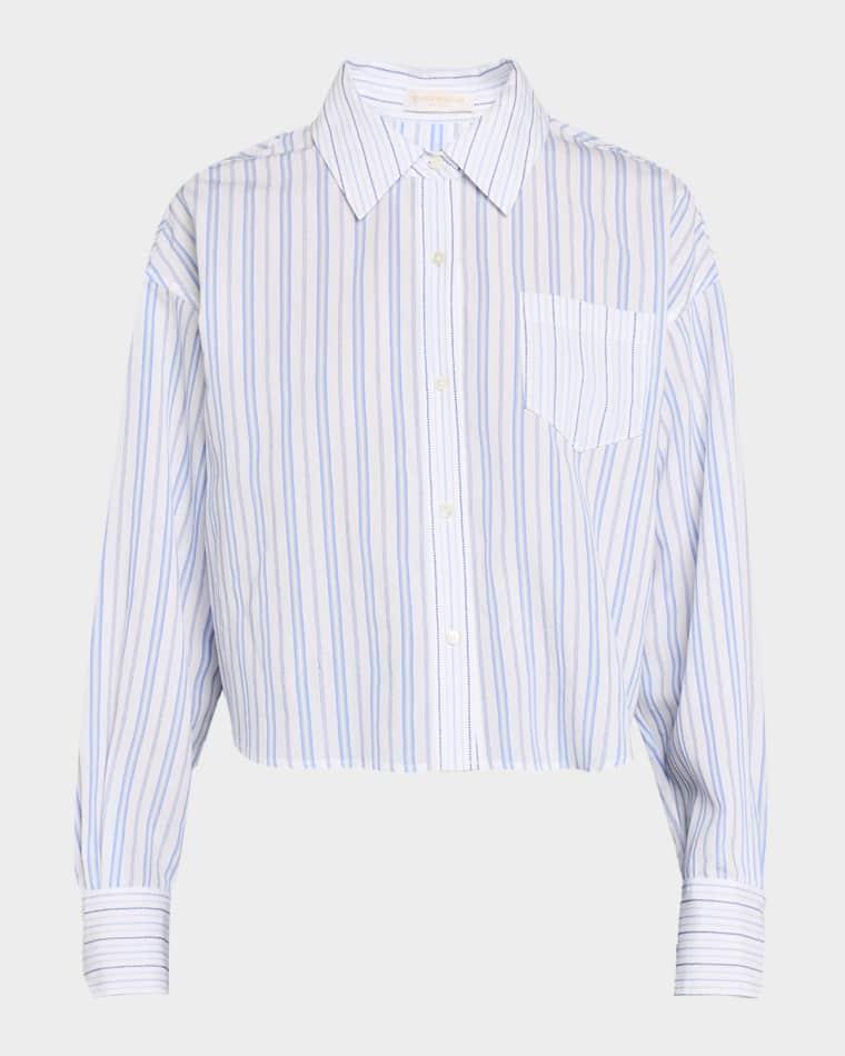 Marnie Striped Button-Front Shirt by RAMY BROOK