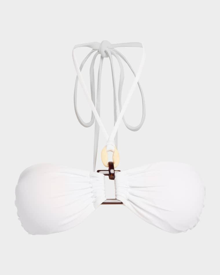 Meredith Ring Halter Bikini Top by RAMY BROOK