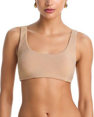 Metallic Enya Bikini Top by RAMY BROOK
