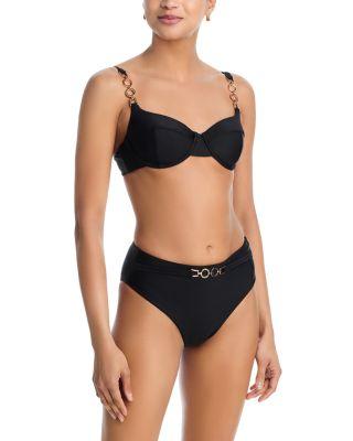 Mona Embellished Bikini Top & Bethany Embellished Bikini Bottom by RAMY BROOK
