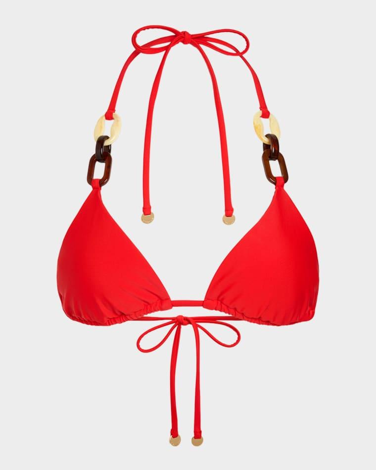 Nancy Ring Triangle Bikini Top by RAMY BROOK