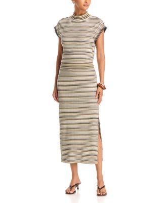 Natalia Striped Midi Dress by RAMY BROOK