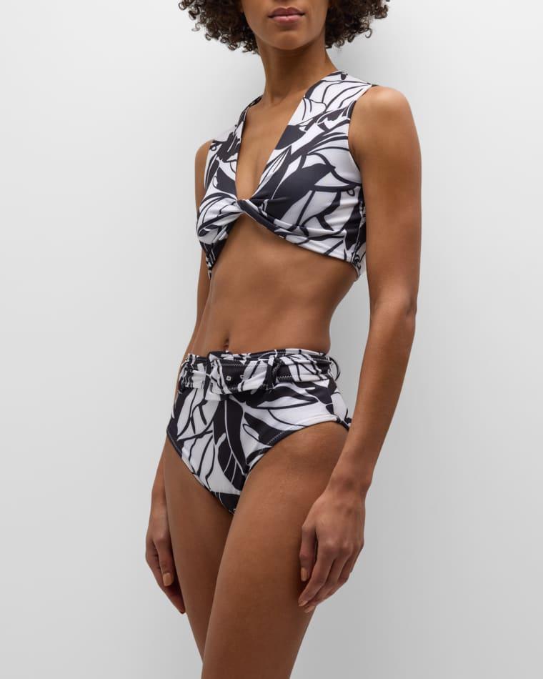 Palm Printed Charley Bikini Bottoms by RAMY BROOK
