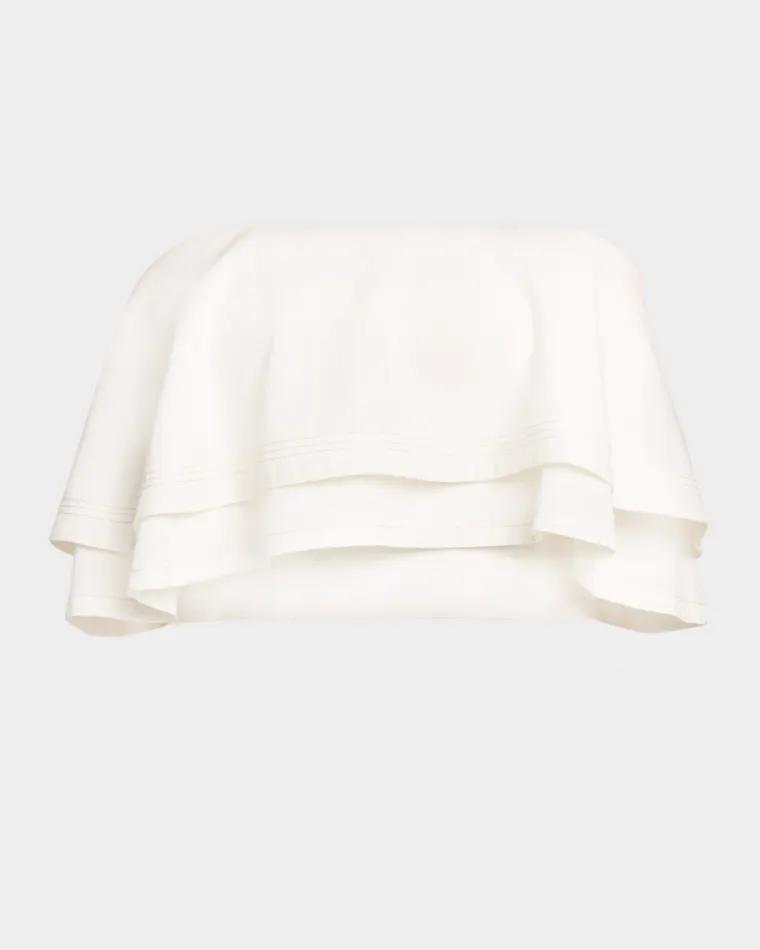 Poppy Strapless Ruffle Top by RAMY BROOK