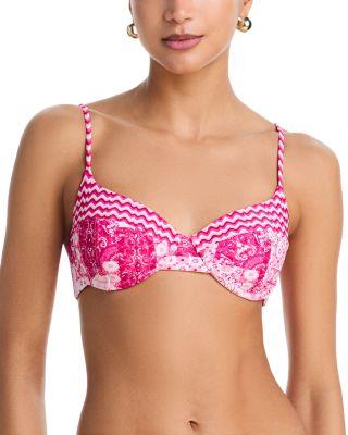 Printed Mona Bikini Top by RAMY BROOK