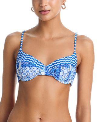 Printed Mona Bikini Top by RAMY BROOK