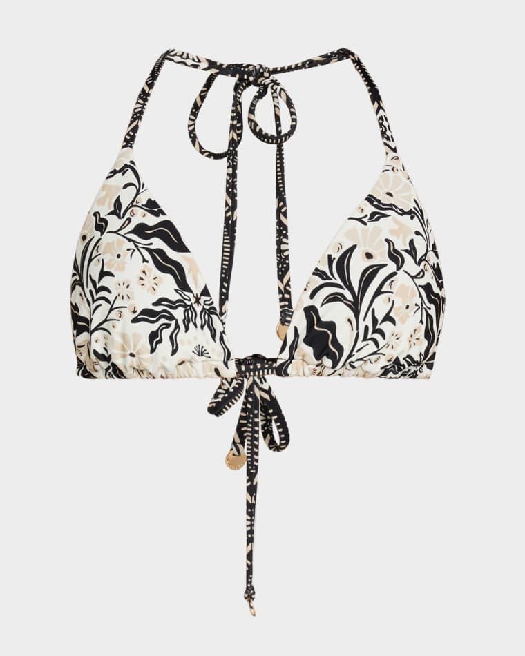 Printed Nikoleta Triangle Bikini Top by RAMY BROOK