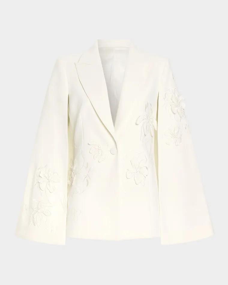 Rosalinda Embellished Cape Jacket by RAMY BROOK