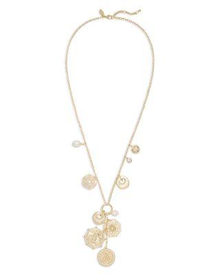 Selena Crystal & Cultured Freshwater Pearl Charm Necklace by RAMY BROOK