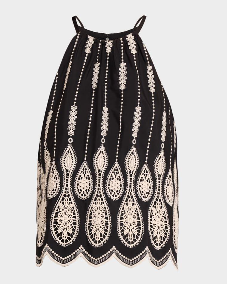 Selina Embroidered Tank Top by RAMY BROOK