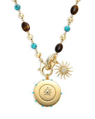 Serra Beaded Charm Necklace by RAMY BROOK
