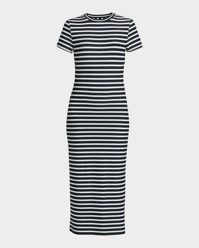 Skye Striped T-Shirt Midi-Dress by RAMY BROOK