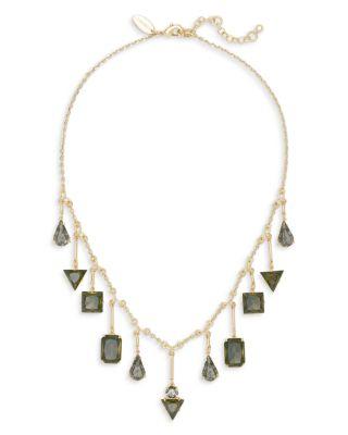 Stone Jewelry Alanna Mixed Shape Statement Necklace by RAMY BROOK