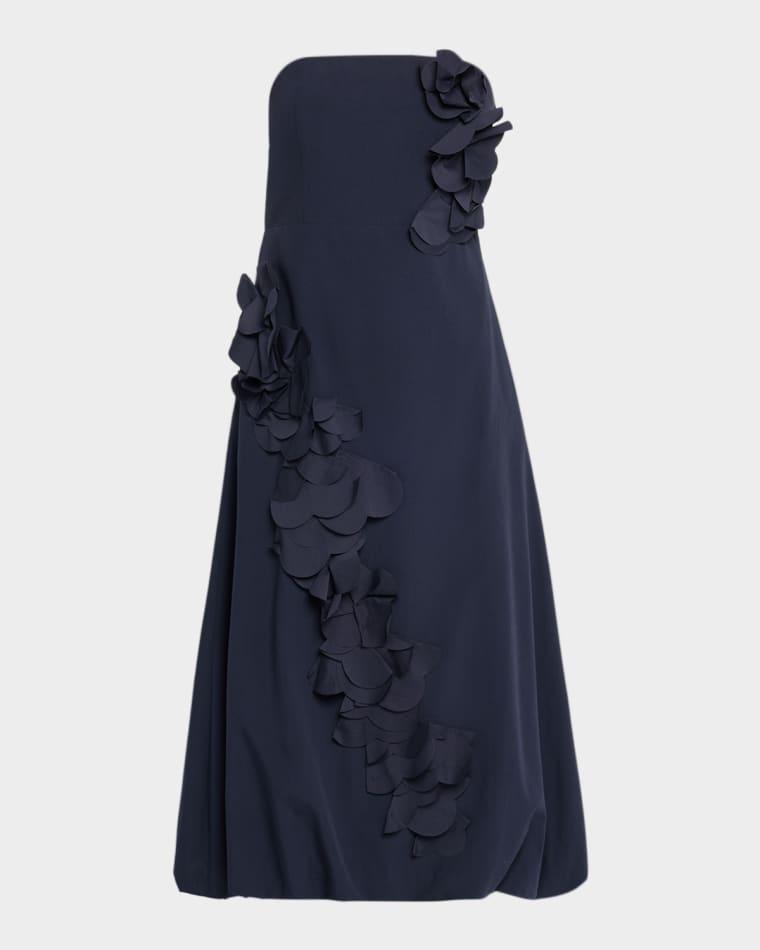 Zaria Floral Bubble-Hem Midi Dress by RAMY BROOK