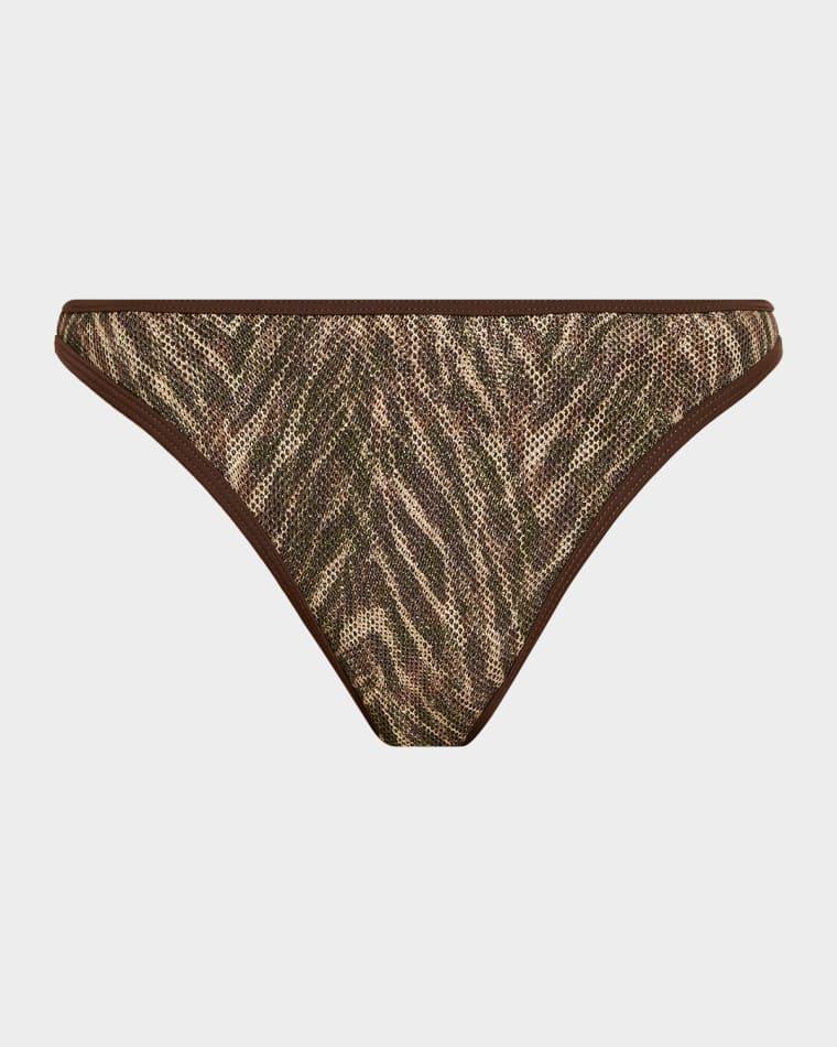 Zebra Isla Bikini Bottoms by RAMY BROOK